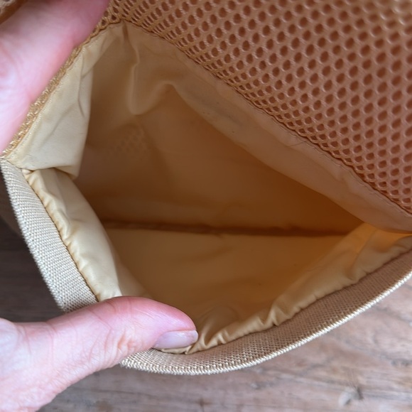 Dagne Dover Yellow Air Mesh Minimalist Crossbody Bag with Dust Bag - Picture 9 of 17